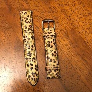 Animal print Michele Band! Gently used! 18mm!